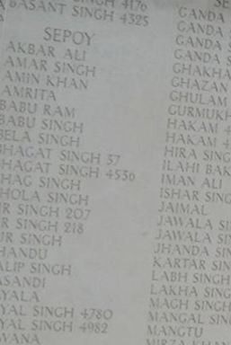 Sepoy Singh Labh on Sysoon