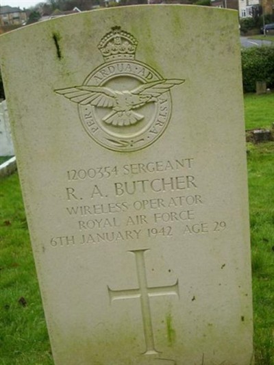 Sergeant ( W. Op. ) Reginald Alfred Butcher on Sysoon