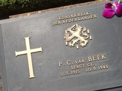 Sergt G I Pieter Cornelis Beek, Van on Sysoon