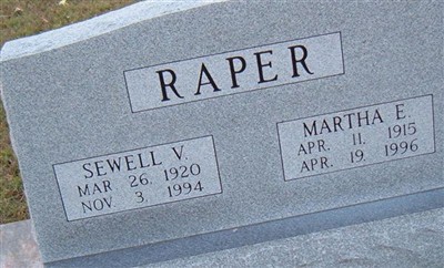 Sewell V. Raper on Sysoon