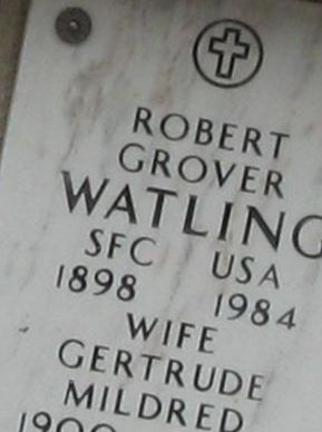SFC Robert Grover Watling on Sysoon