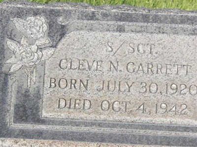 Sgt Cleve N. Garrett on Sysoon