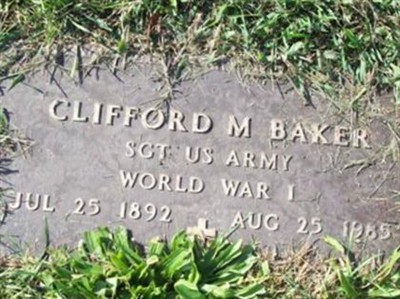Sgt Clifford M Baker on Sysoon