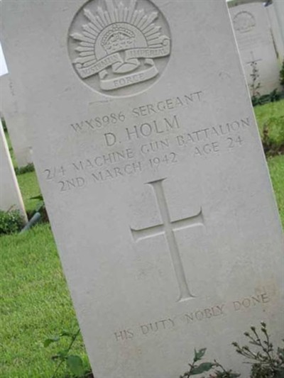 Sgt David Holm on Sysoon