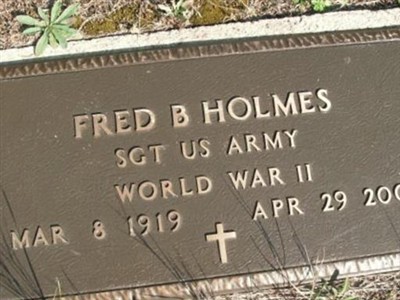 Sgt Fred B. Holmes on Sysoon