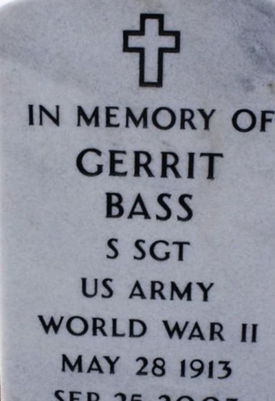 Sgt Gerrit Bass on Sysoon