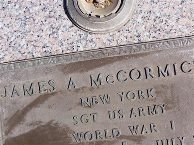 Sgt James A McCormick, Jr on Sysoon