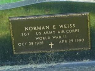 Sgt Norman E Weiss on Sysoon