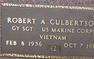 Sgt Robert A Culbertson on Sysoon