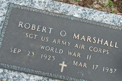 Sgt Robert O Marshall on Sysoon