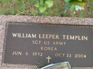 Sgt William Leeper Templin on Sysoon