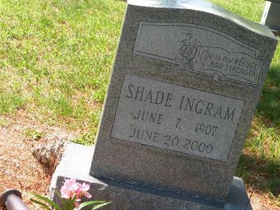 Shade Ingram, Find a grave on Sysoon Shade Ingram on Sysoon