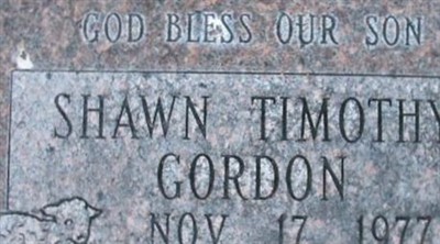 Shawn Timothy Gordon on Sysoon
