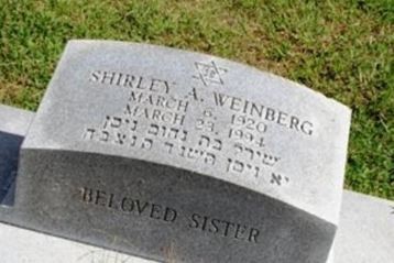 Shirley A Weinberg on Sysoon