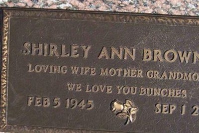 Shirley Ann Watson Browning on Sysoon