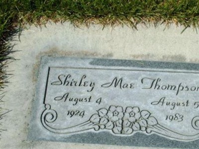 Shirley Mae Steadman Thompson on Sysoon