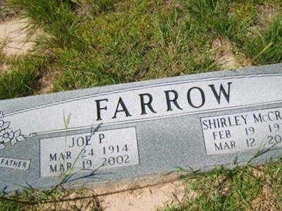 Shirley McCray Farrow on Sysoon