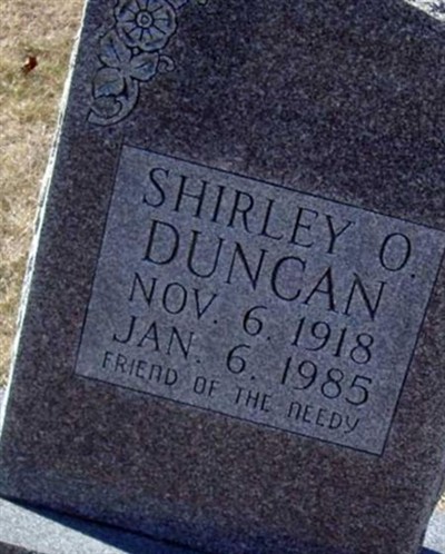 Shirley Oberlander Duncan on Sysoon