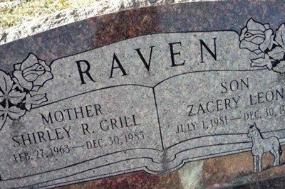 Shirley R Grill Raven on Sysoon