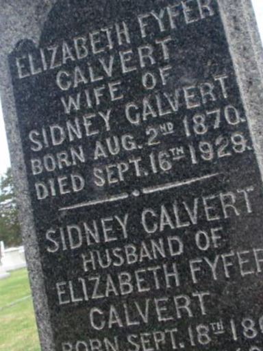 Sidney Calvert on Sysoon