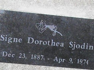 Signe Dorthea Sjodin on Sysoon
