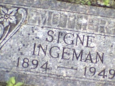 Signe Ingeman on Sysoon
