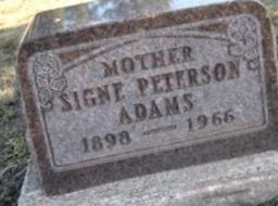 Signe Peterson Adams on Sysoon