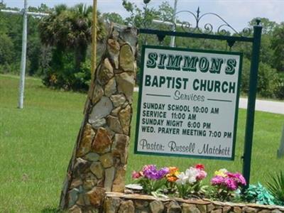 Simmons Baptist Church Cemetery on Sysoon