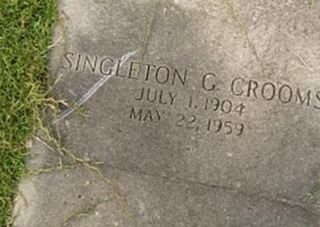 Singleton G. Crooms on Sysoon