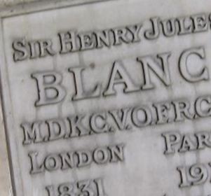 Sir Henry jules Blanc on Sysoon