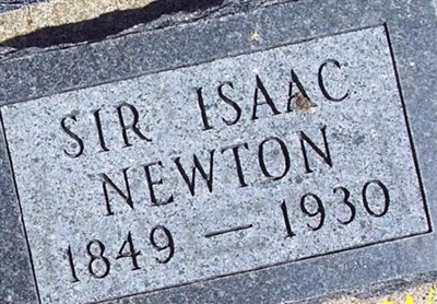 Sir Isaac Newton on Sysoon