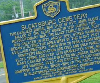 Sloatsburg Cemetery on Sysoon