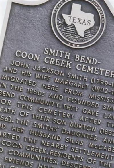 Smith Bend-Coon Creek Cemetery on Sysoon