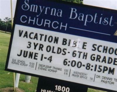 Smyrna Baptist Cemetery on Sysoon