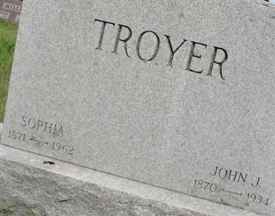 Sophia Althea Hostetler Troyer on Sysoon