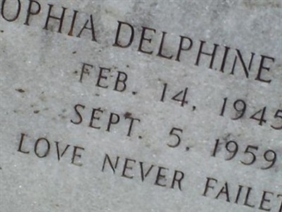 Sophia Delphine Cramm on Sysoon