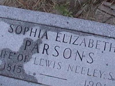 Sophia Elizabeth Parsons Ketchum Neeley on Sysoon