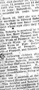 Sophia Jane "Jennie" Wynn -Bottenfield Roberts on Sysoon