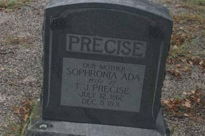 Sophronia Ada Fowler Precise on Sysoon