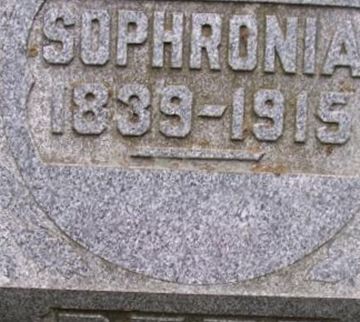 Sophronia Bronner Reed on Sysoon