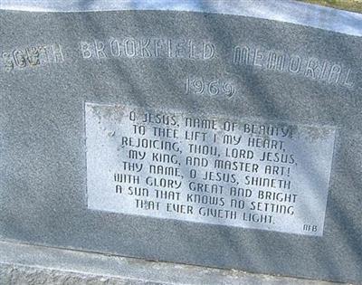 South Brookfield Memorial Park Cemetery on Sysoon