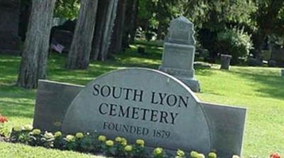 South Lyon Cemetery on Sysoon