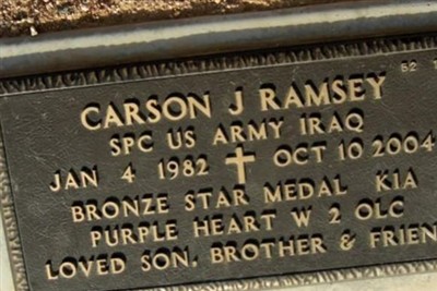 Spec Carson James Ramsey on Sysoon