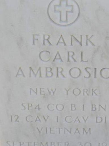 Spec Frank Carl Ambrosio on Sysoon