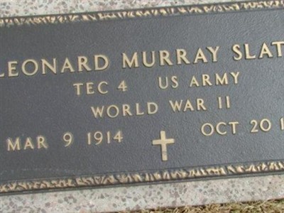 Spec Leonard Murray Slater on Sysoon