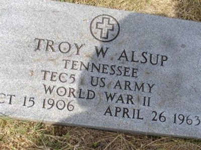 Spec Troy W. Alsup on Sysoon