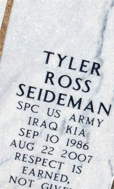 Spec Tyler Ross Seideman on Sysoon