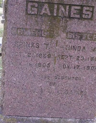 Spinks T. Gaines on Sysoon