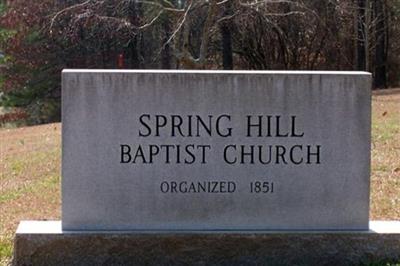 Spring Hill Baptist Church Cemetery on Sysoon