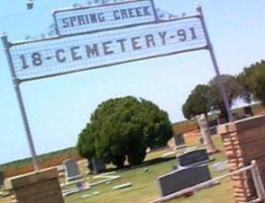 Spring Creek Cemetery on Sysoon